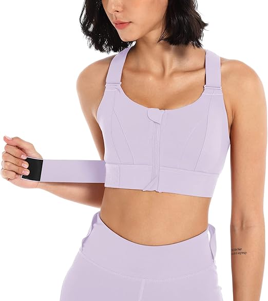 Brassière de sport ajustable avec soutien personnalisé pour un confort optimal pendant l'exercice.